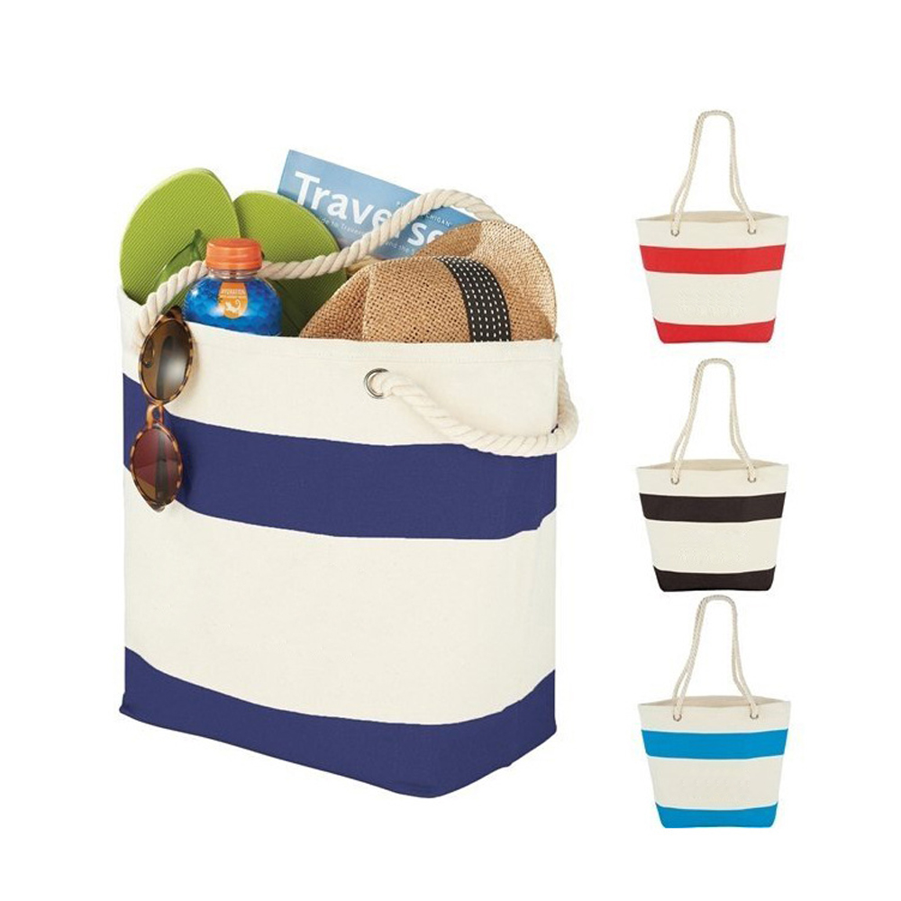 Cotton Resort Tote with Rope Handle
