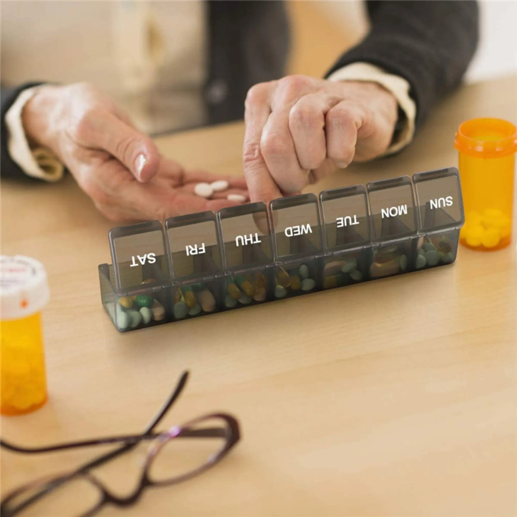Weekly Pill Box & Seven Boxes 1