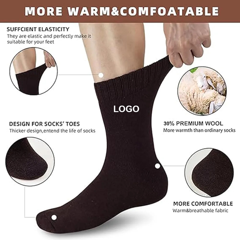 Warm Winter Thermal Thick Cushion Hiking Socks 7