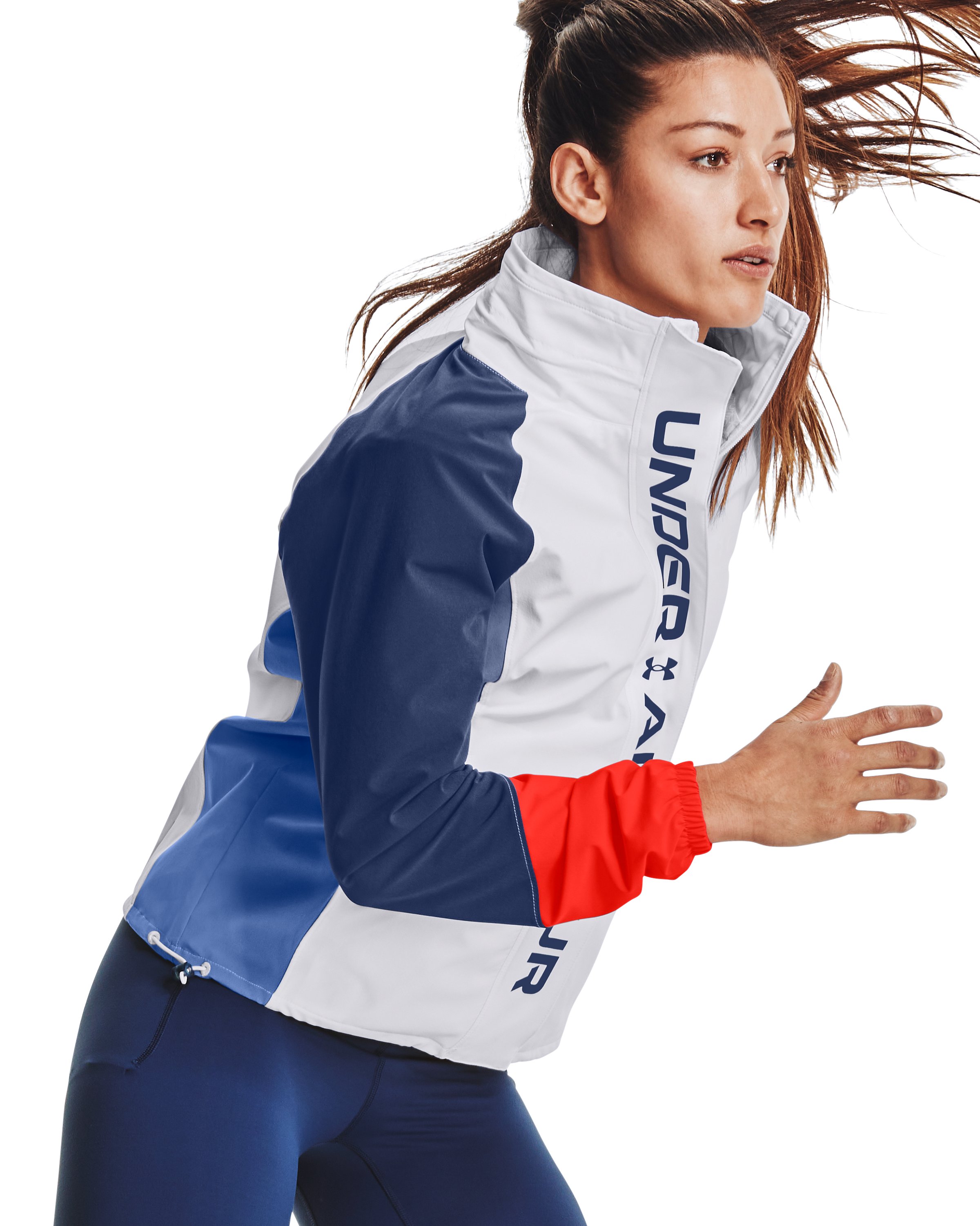 UA RUSH Woven Colorblock Women's Full-Zip 2