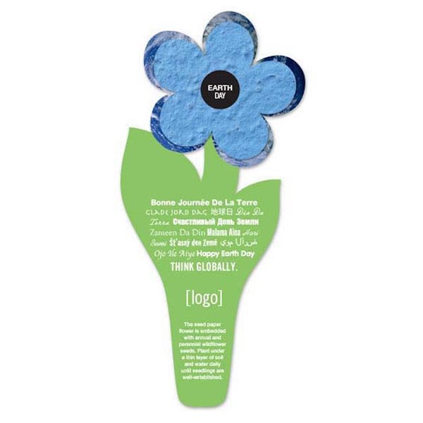 Seed Paper Flower Bookmark 15