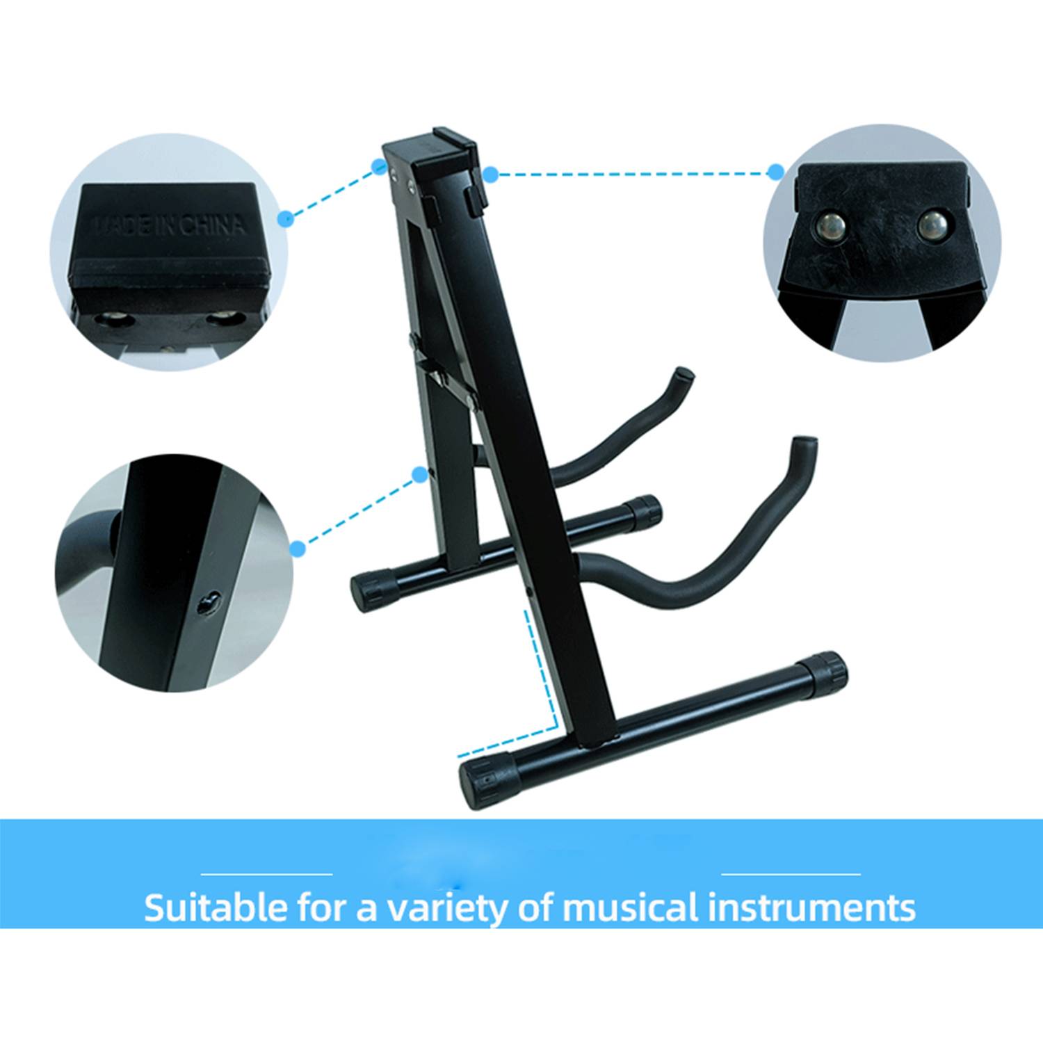 Metal Vertical Floor Stand for Musical Instruments 3