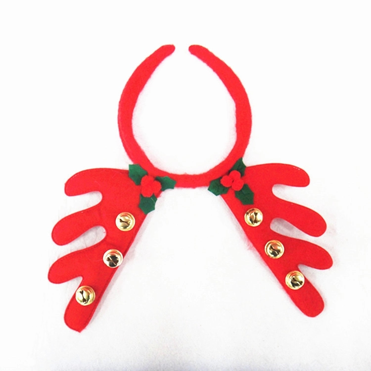 Antler Christmas Head Band with Small Bell 2