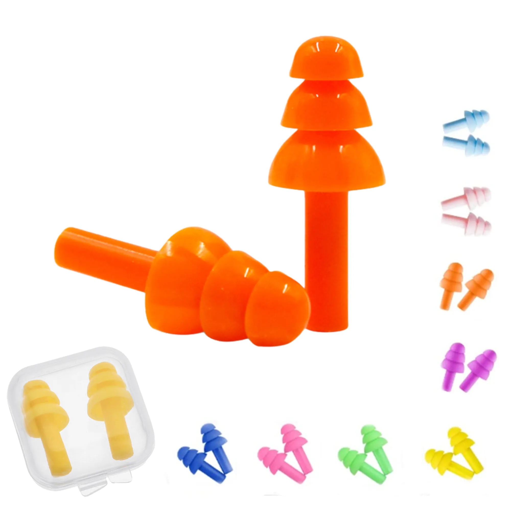 Noise Reduction Silicone Earplugs