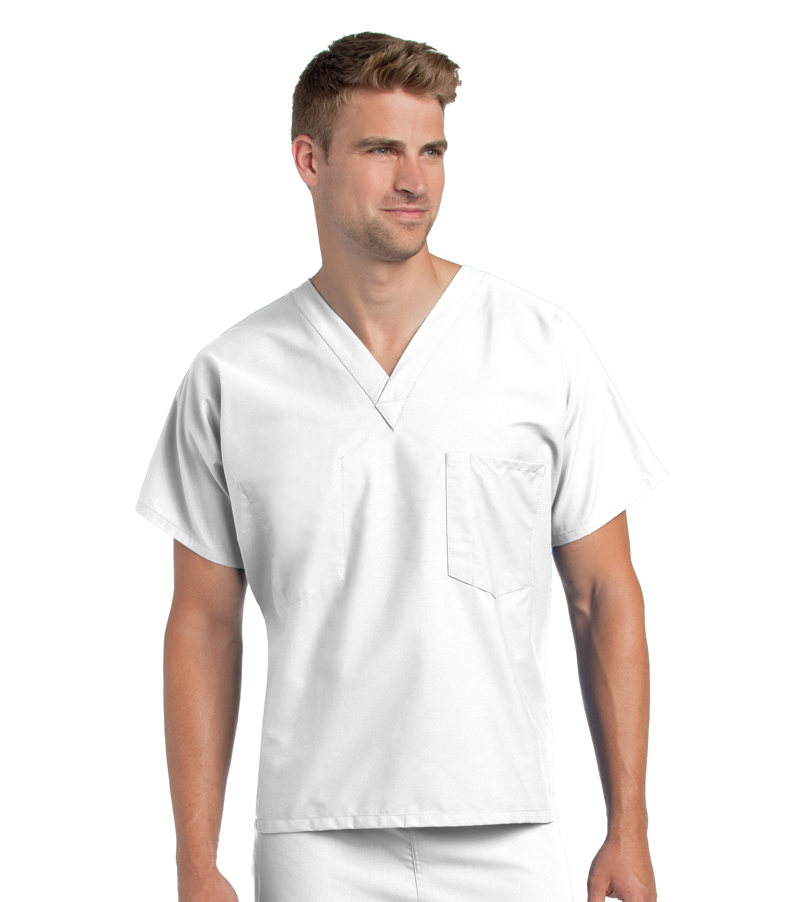 Landau - Essentials - Unisex One-Pocket Reversible V-Neck Top 1