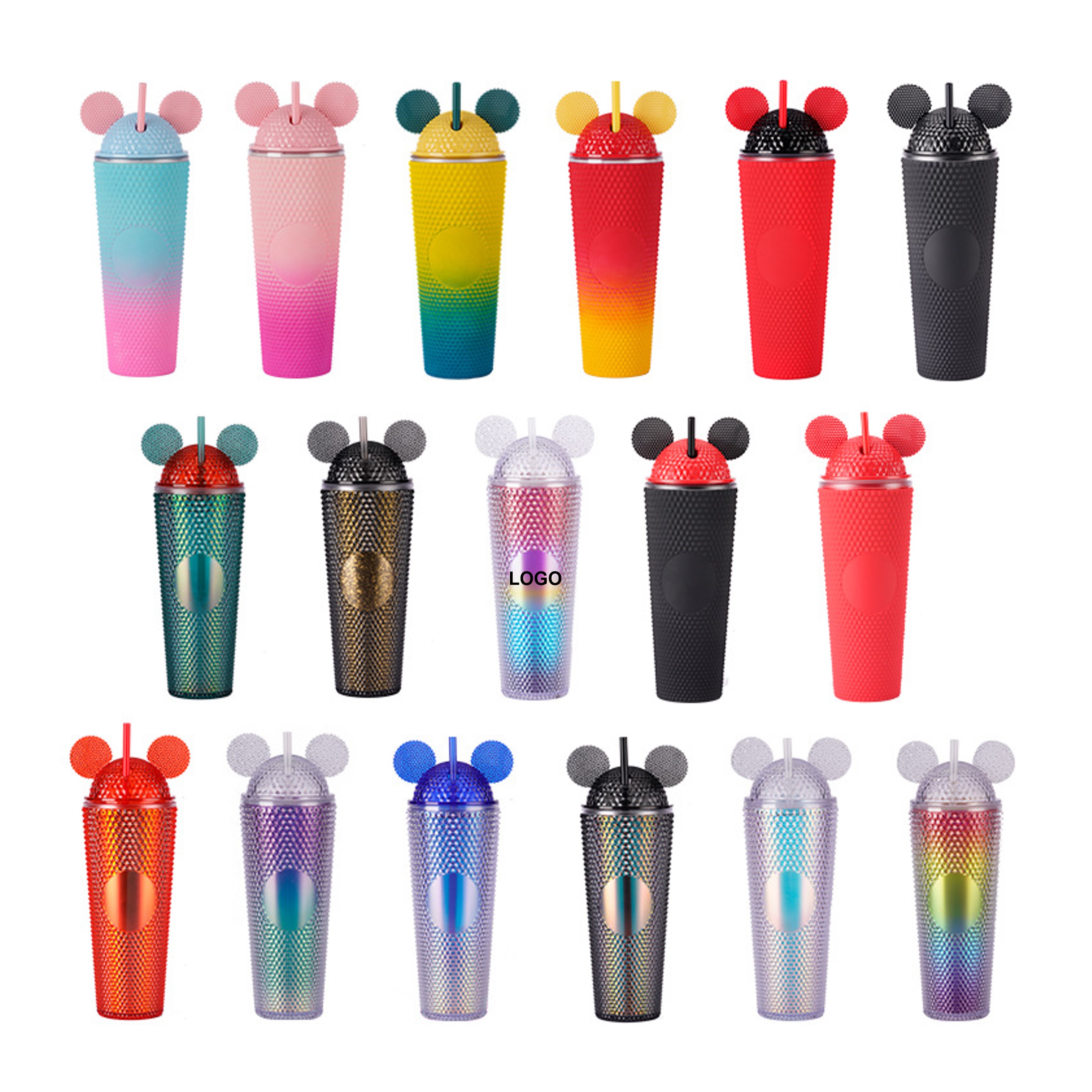 24oz Plastic Tumbler with Straw and Lid (direct import) 5