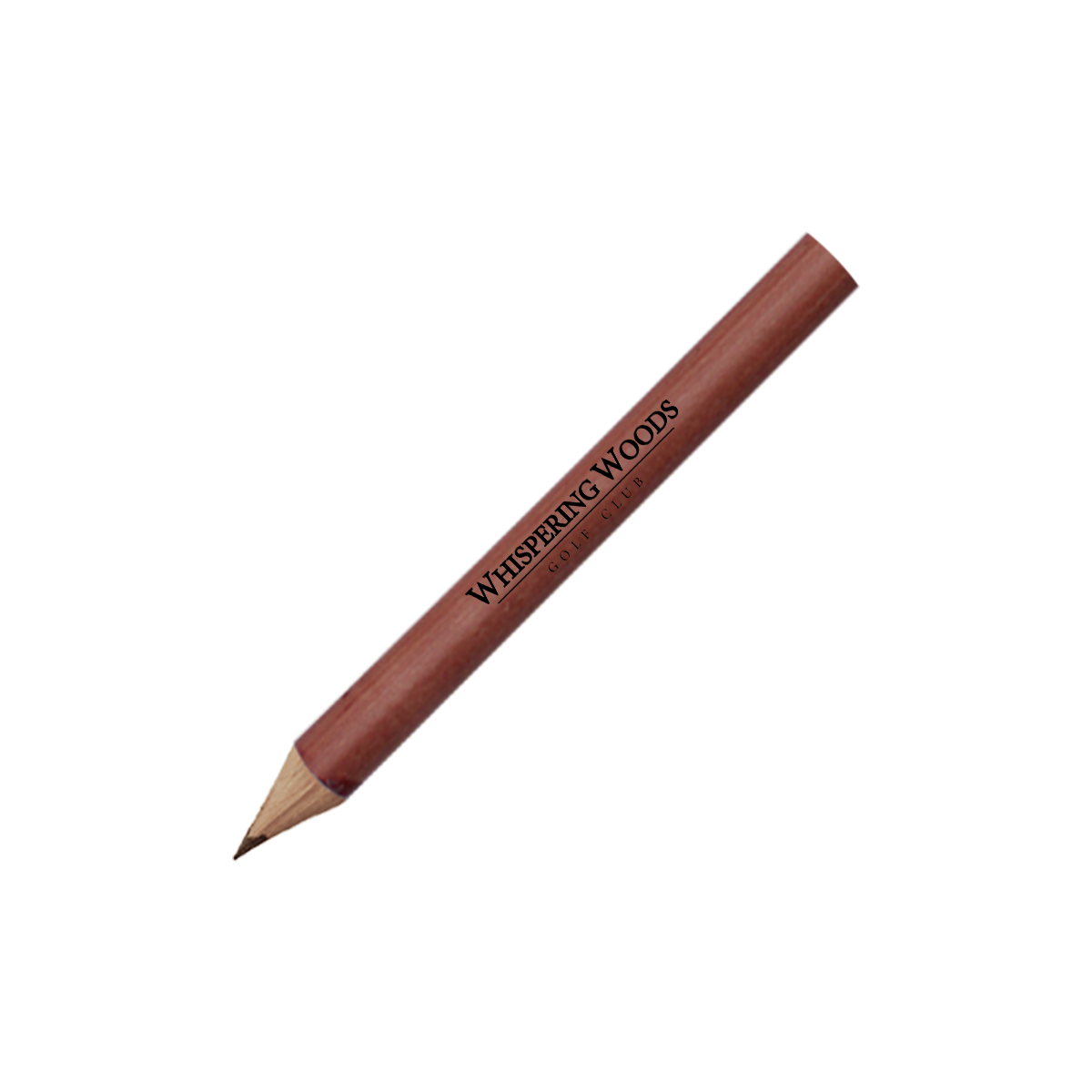 Round Natural Finish Golf Pencils 2