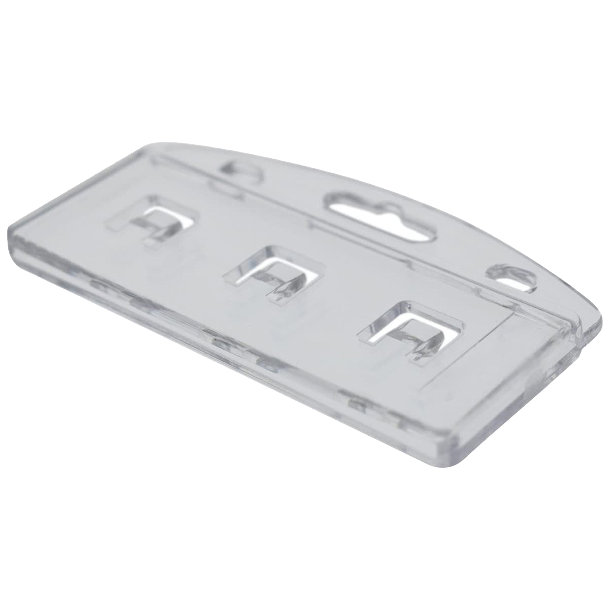 Plastic Translucent Frosted Id Card Holder Clip 6
