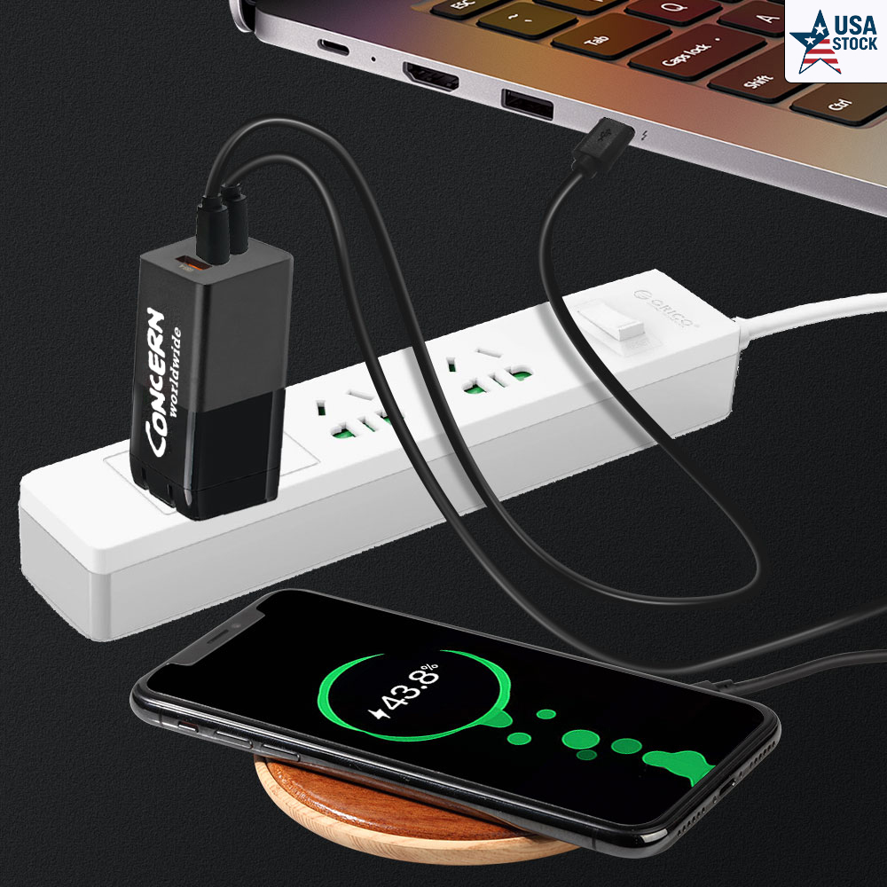 3-Port Power Adapter (2 USB-C + 1 USB-A) 4