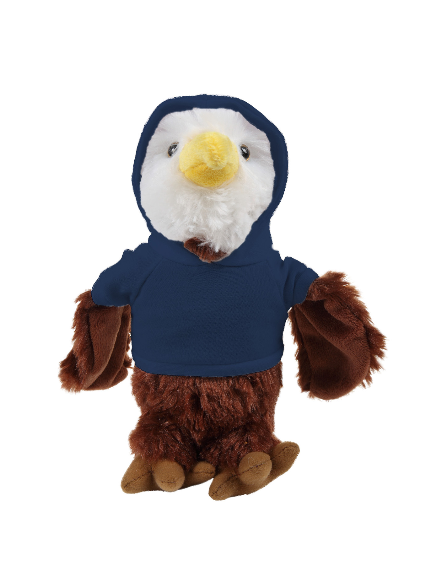 Soft Plush Eagle wearing a Hoodie 6