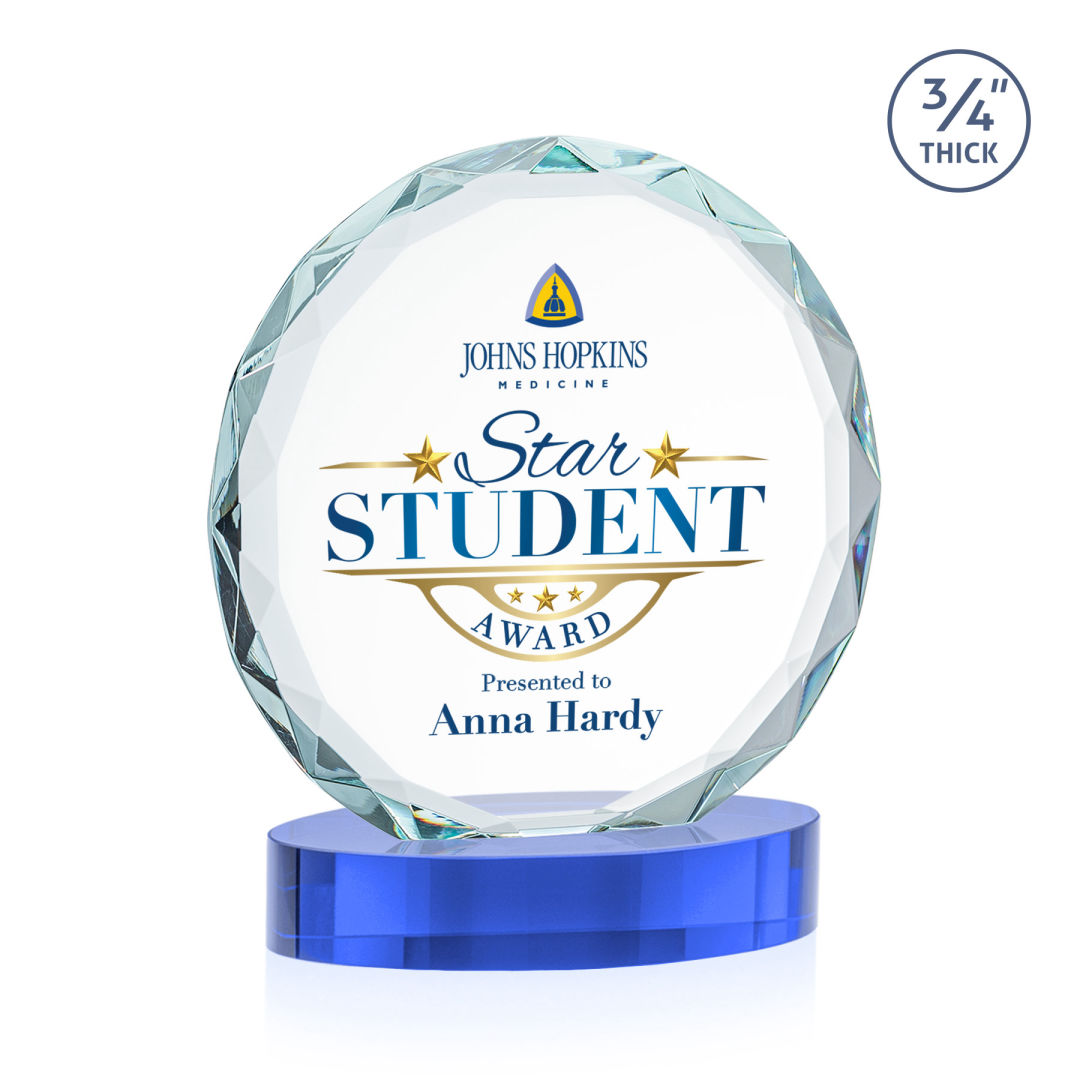 Centura VividPrint™ Award on Alberton Base - Sky Blue 17