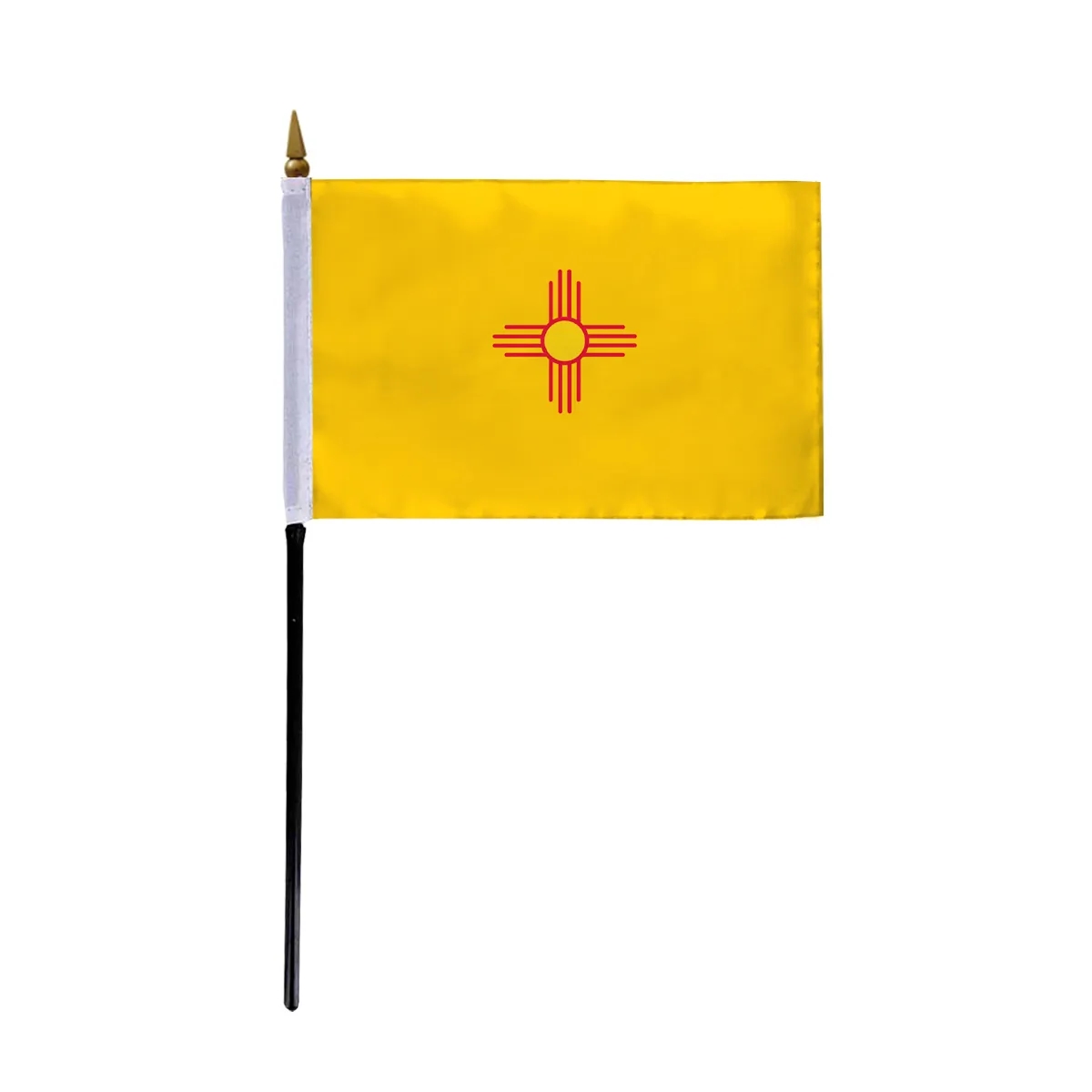 4"x6" & 12"x18'' New Mexico ePoly Printed Stick Flags 1