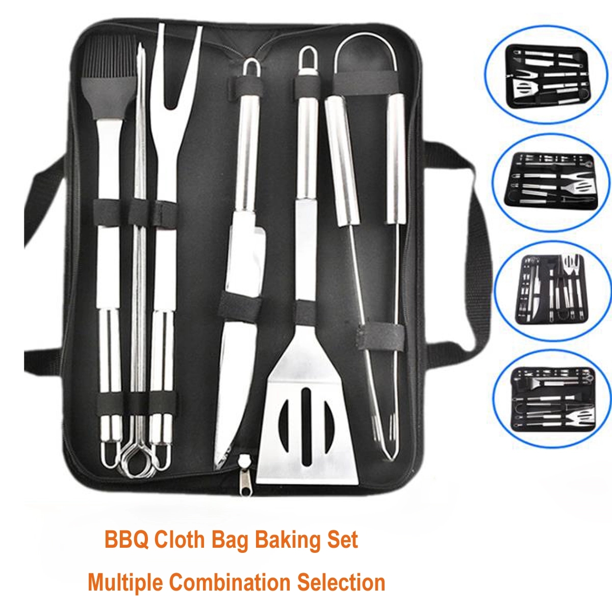 BBQ Grill Accessories 9 PCS Stainless Steel Grilling Tools 3