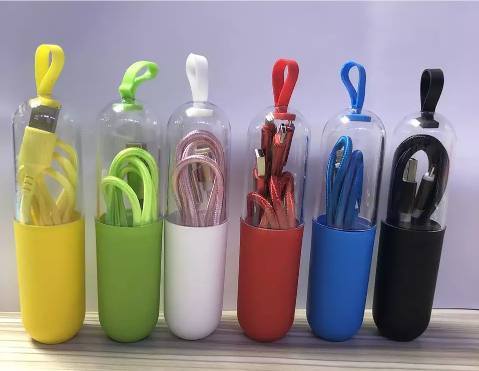 3 in 1 Charging Cables with Capsule Case 3