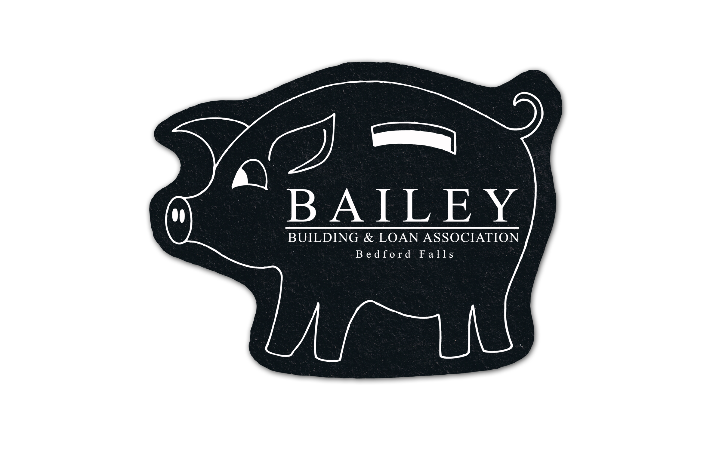 Piggy Bank Flat Tire Coaster 4PG 4