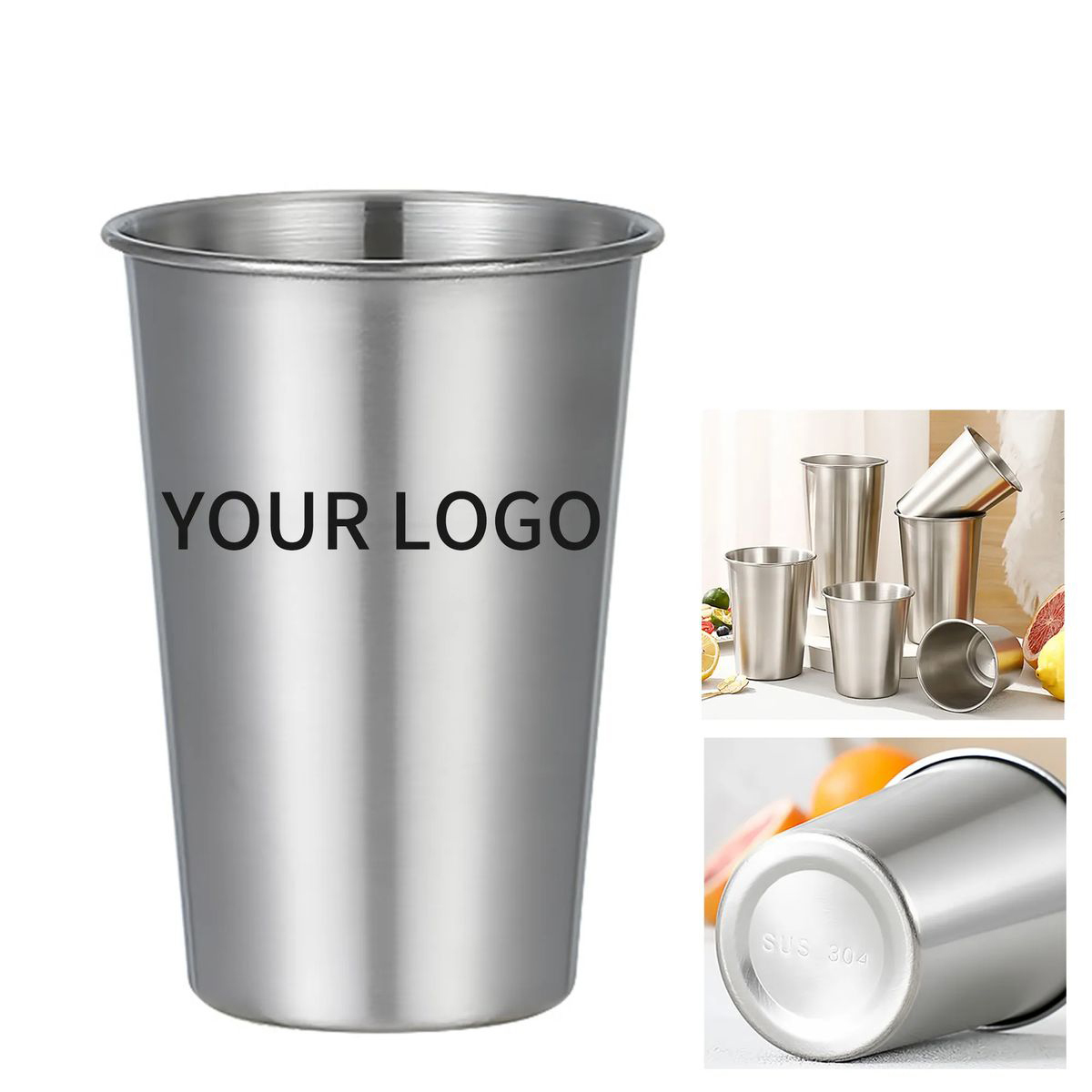 16oz Stainless Steel Cup for Cold Beverages 2