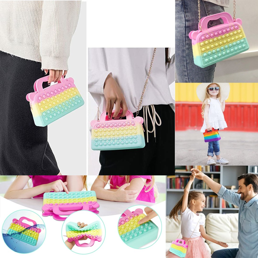 Pop-It Purse w/ Decorated Handles 10