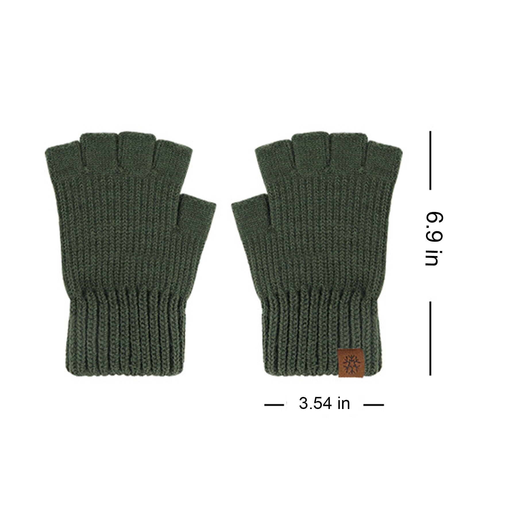 Men's Warm Half-Finger Gloves 4