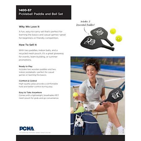 Pickleball Paddle and Ball Set 12