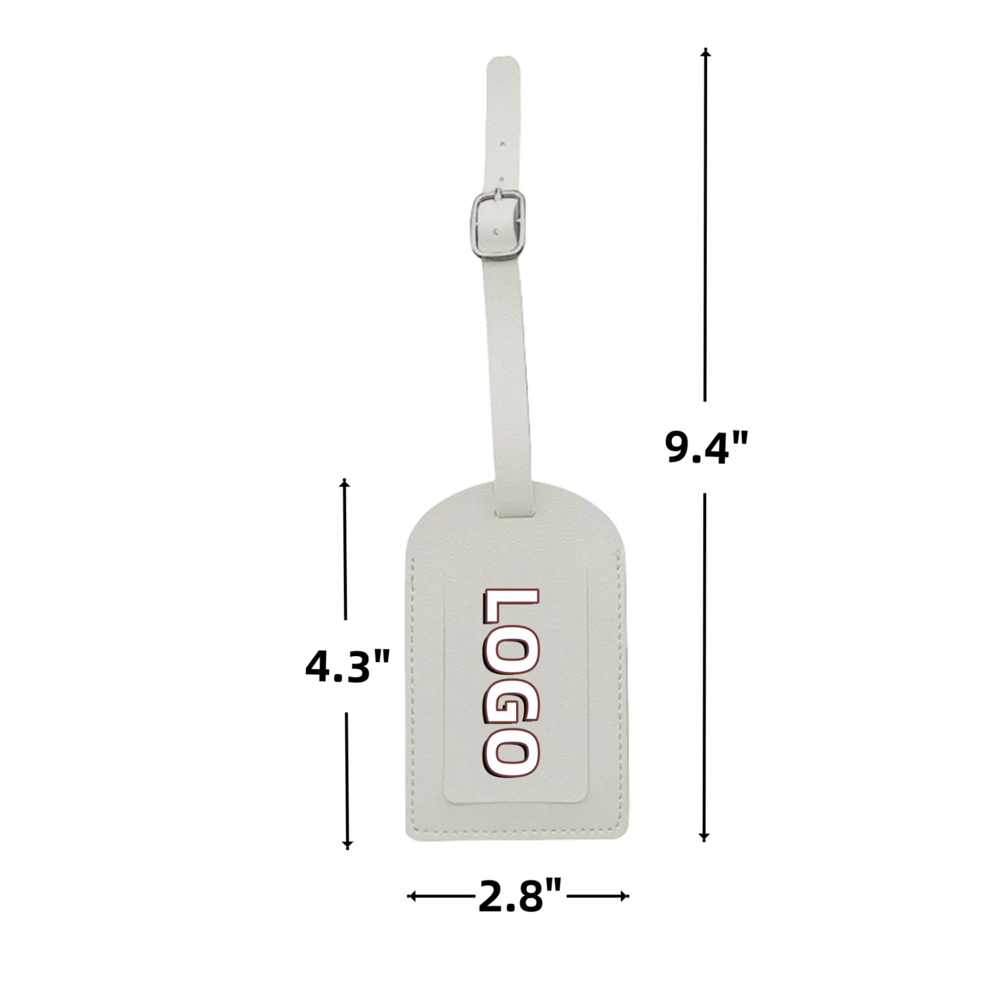 PU Thickened Vertical Flip Cover Boarding Pass Luggage Tag 3