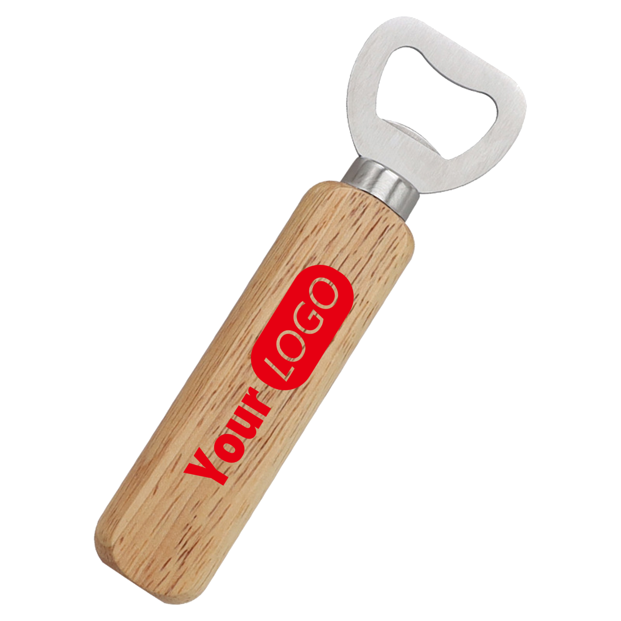 Wooden Handle Stainless Steel Beer Bottle Opener 2
