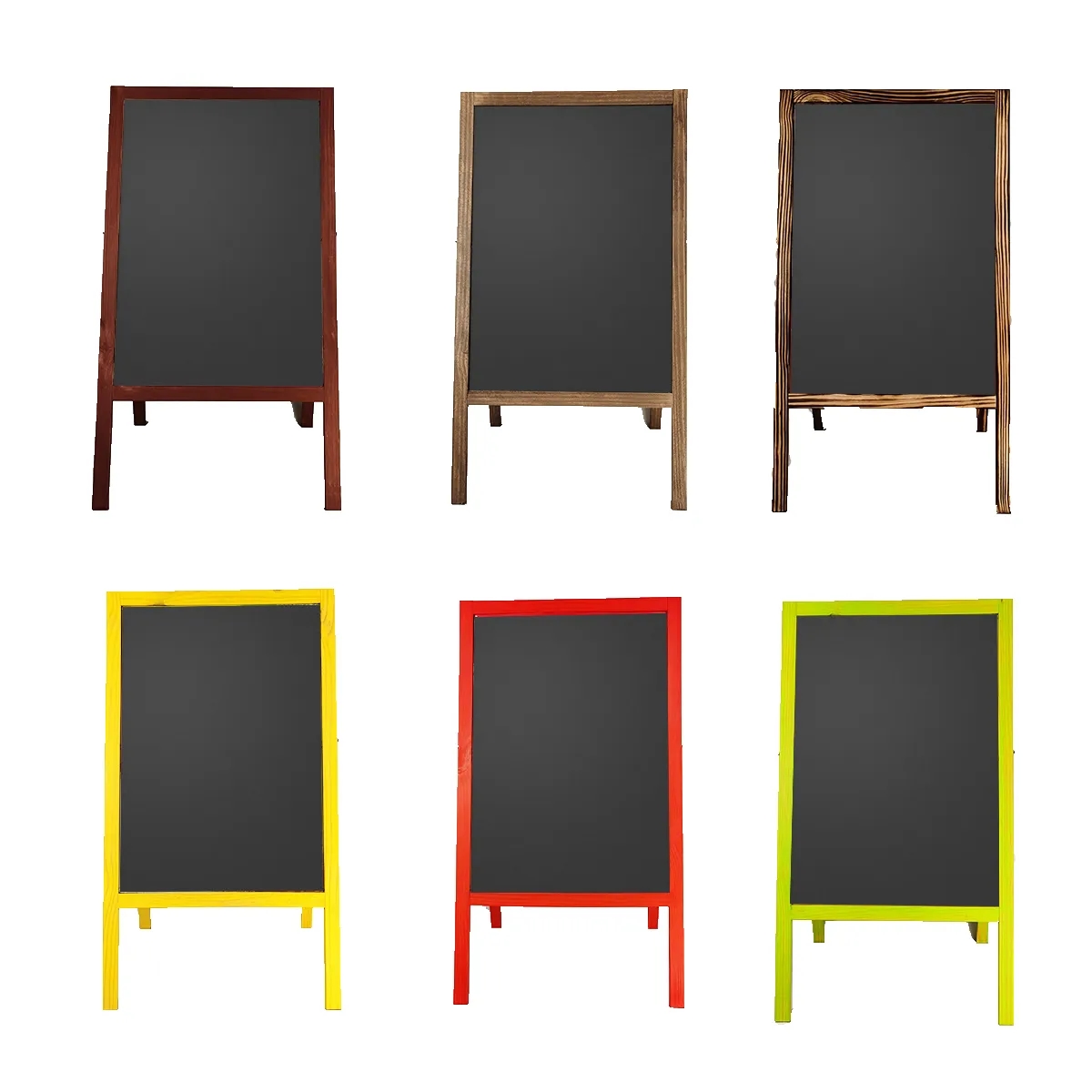 Floor-Standing Wooden Information Advertising Blackboard 4