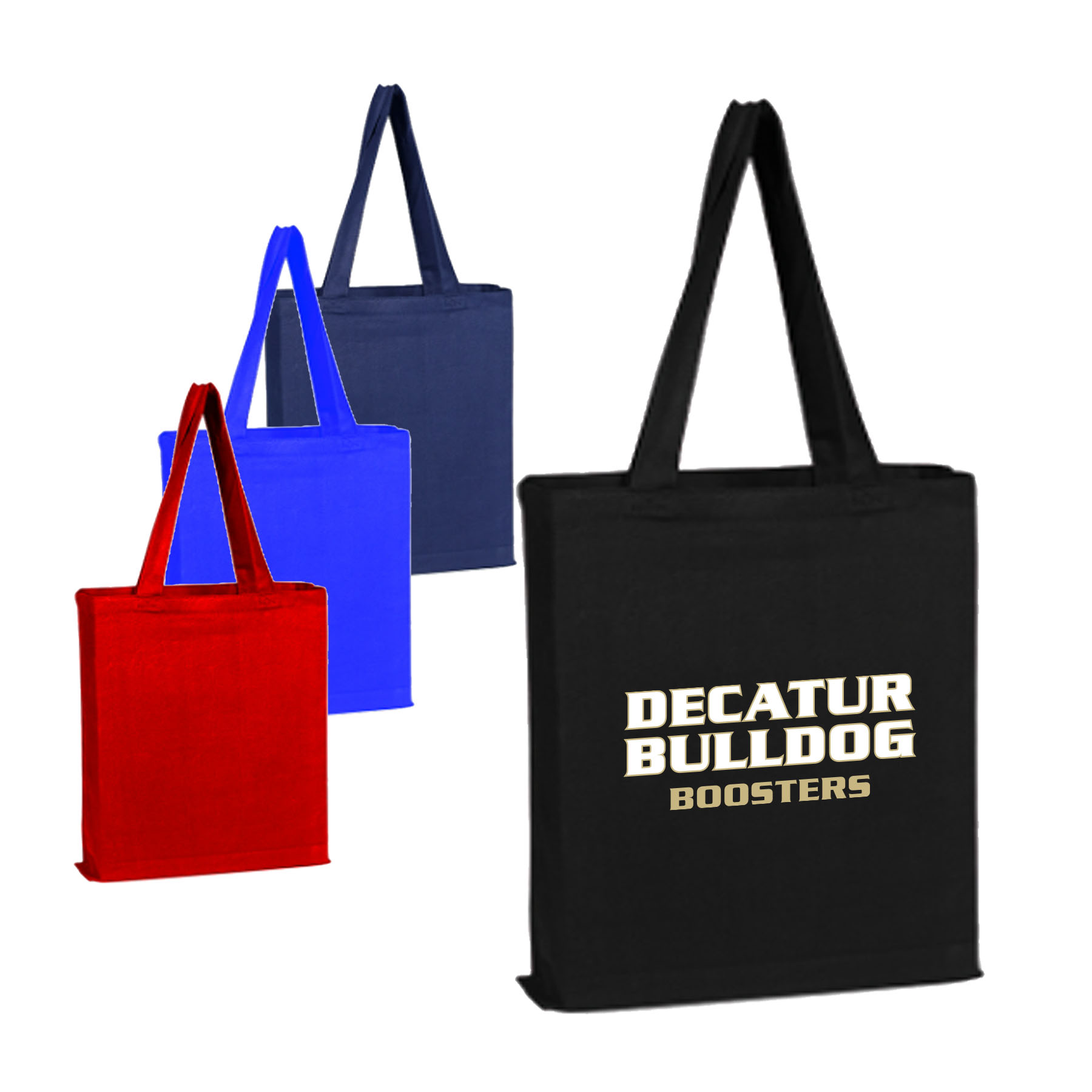12 oz. Canvas Color Tote Bag With Gusset 3