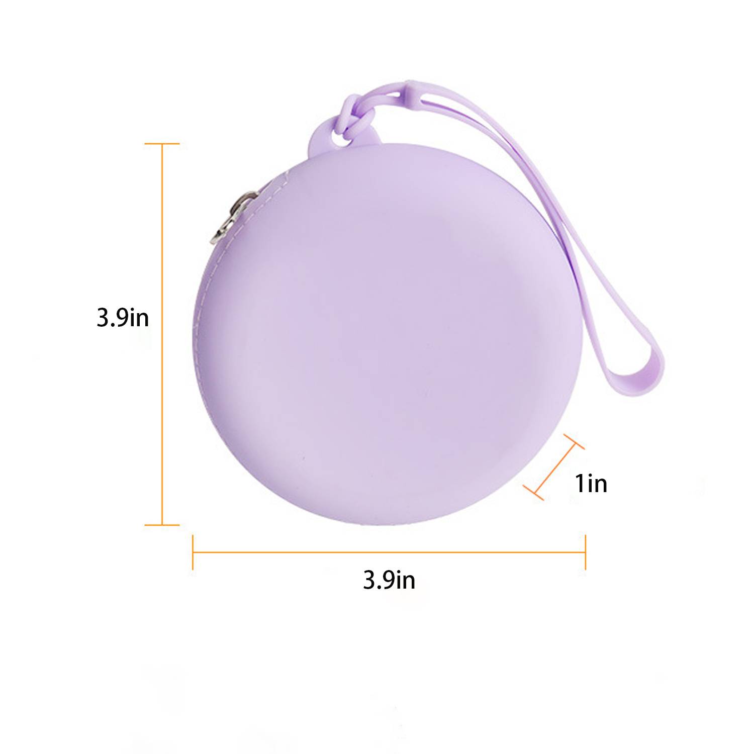 Minimalist Circular Silicone Macaron Mini Coin Bag 4