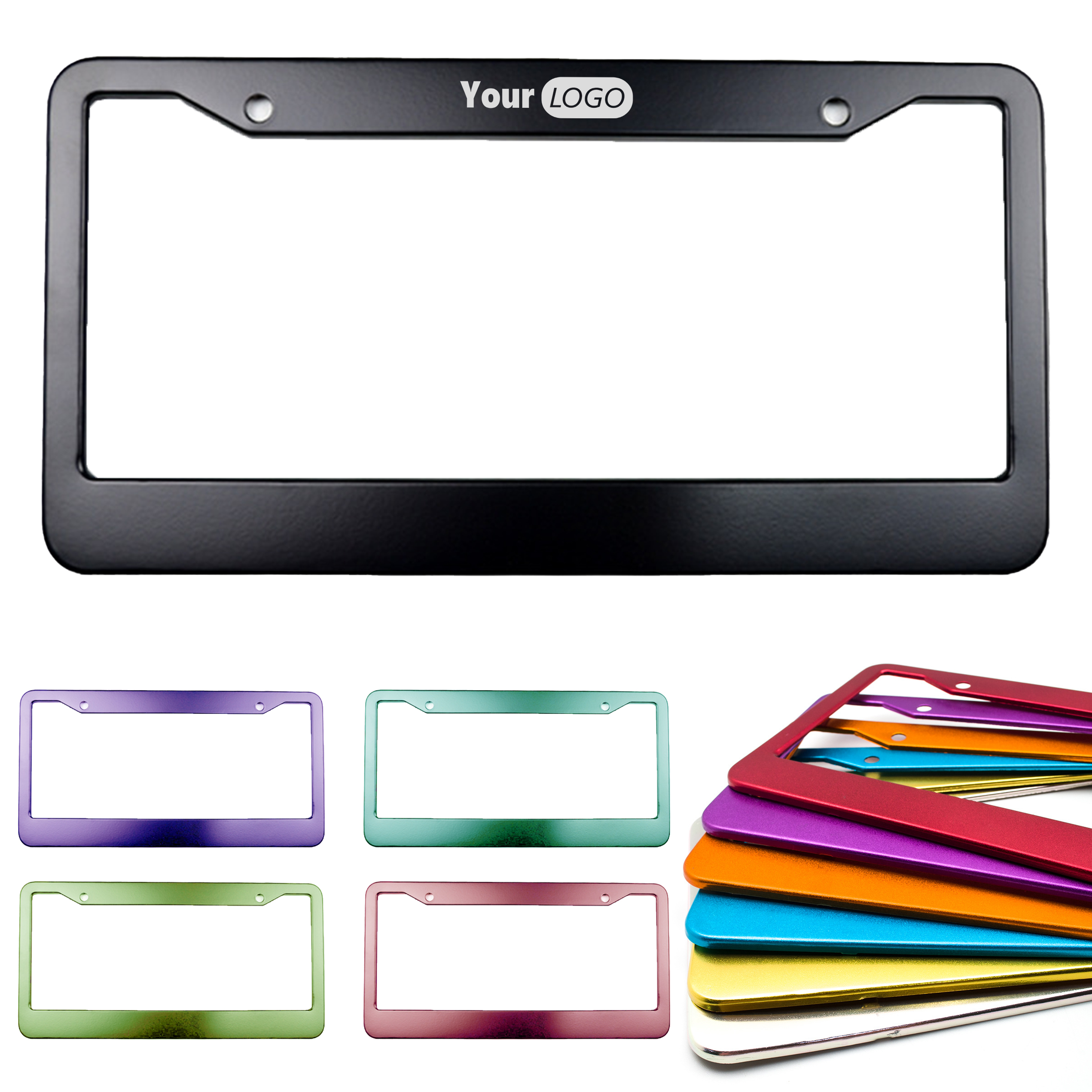 Aluminum Colorful Personalized Plate Frame 1