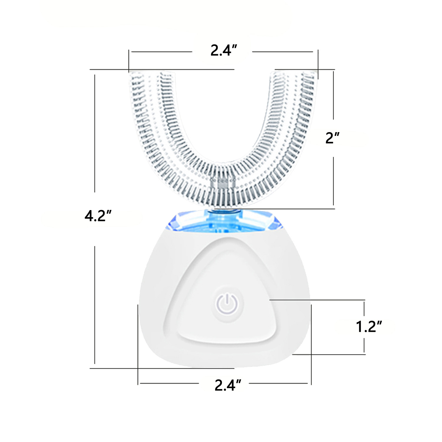 Silicone USB Charging Sonic Lazy U-shaped Toothbrush 1