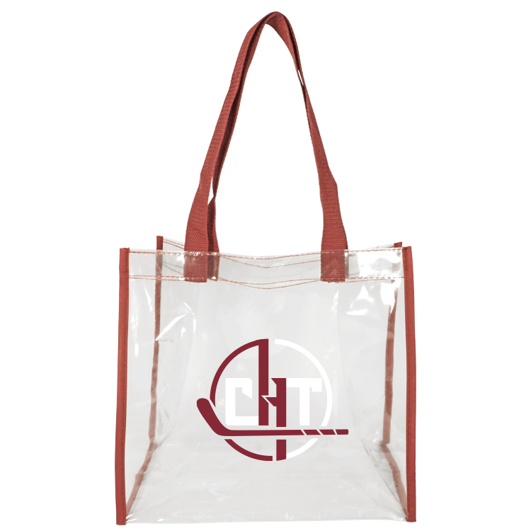Coronado Clear Open Top Tote, custom tote bag with logo imprint 8