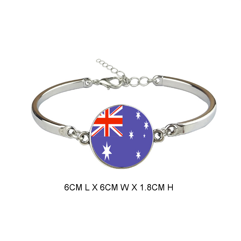 Qatar World Cup National Flag Gemstone Bracelet 4