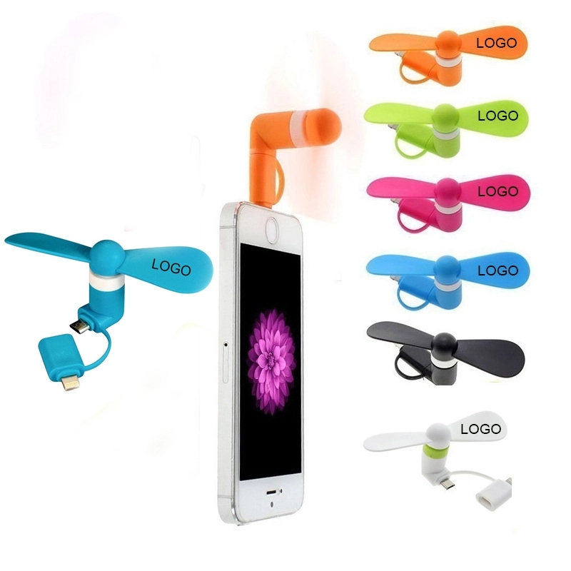 2 In 1 Mini USB Fan For Phone 2
