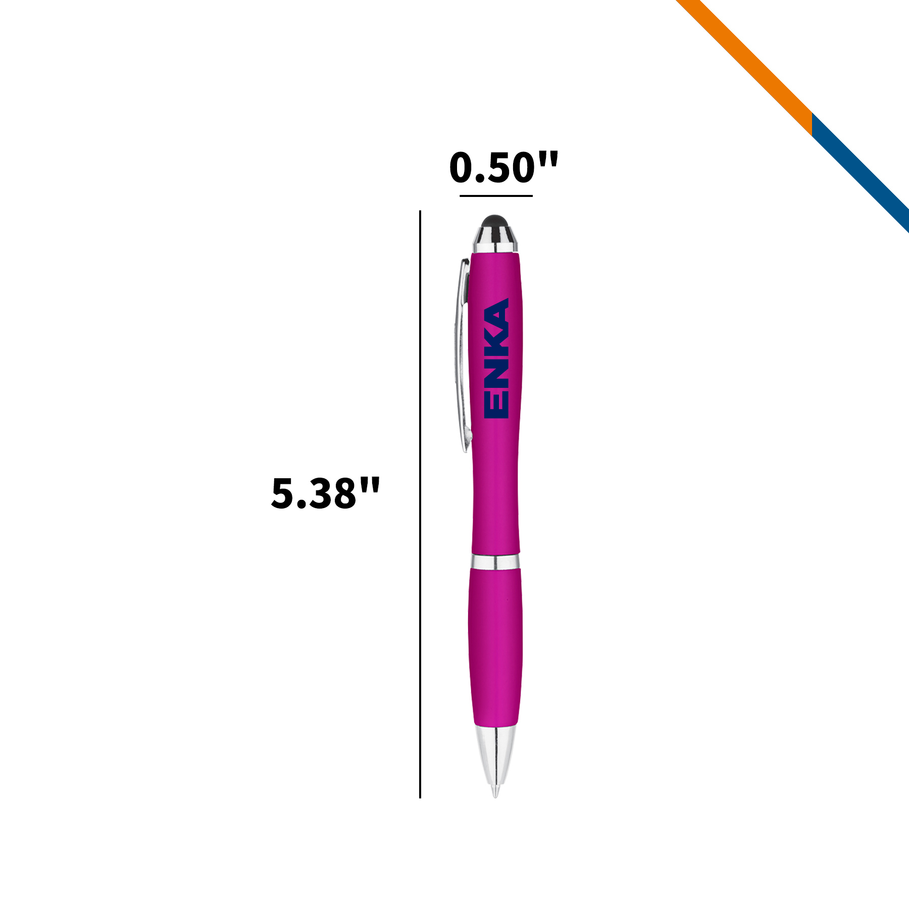 GlideZip Metallic Curvaceous Ballpoint Stylus Pen 5