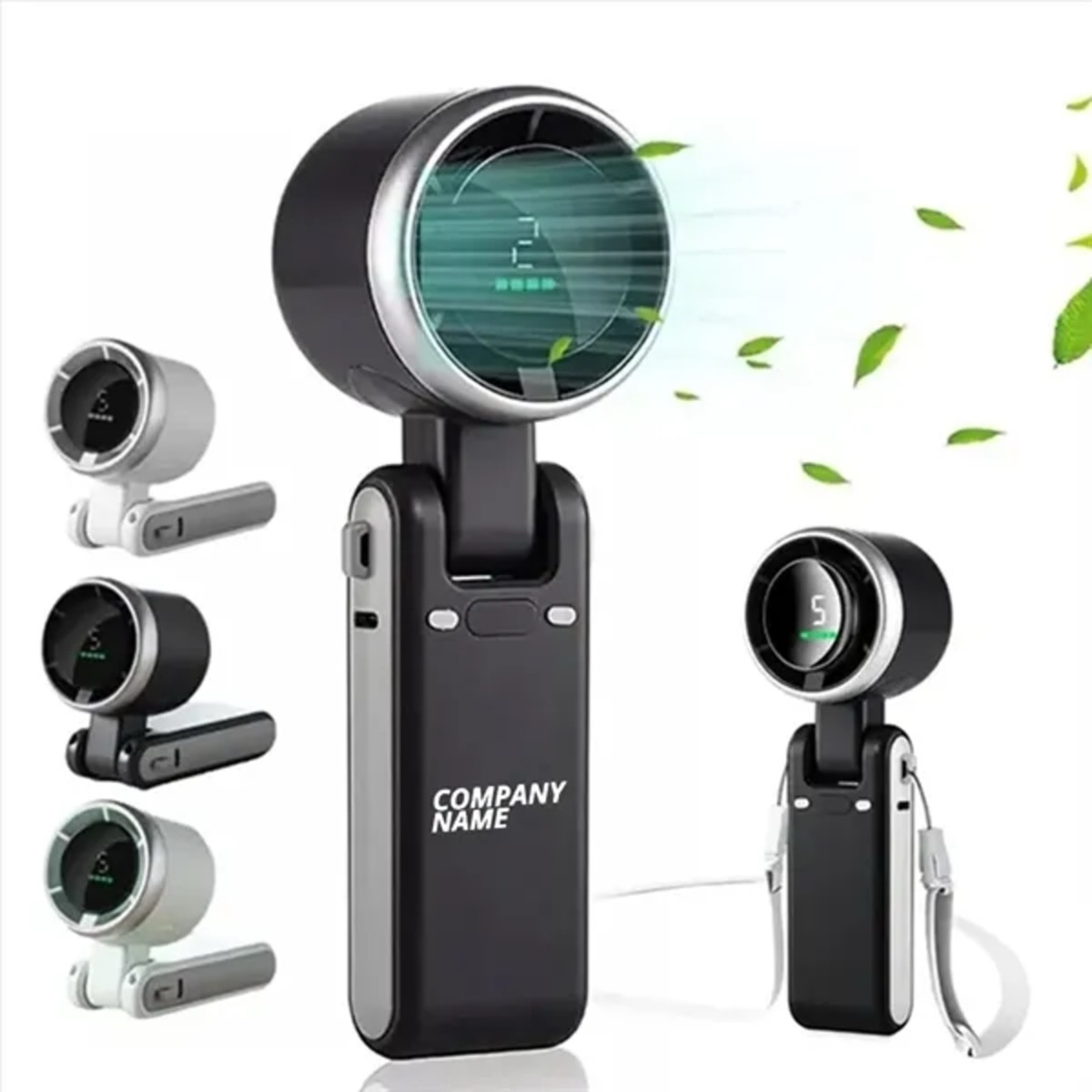 Mini Handheld Turbo Fan with Digital Display 2