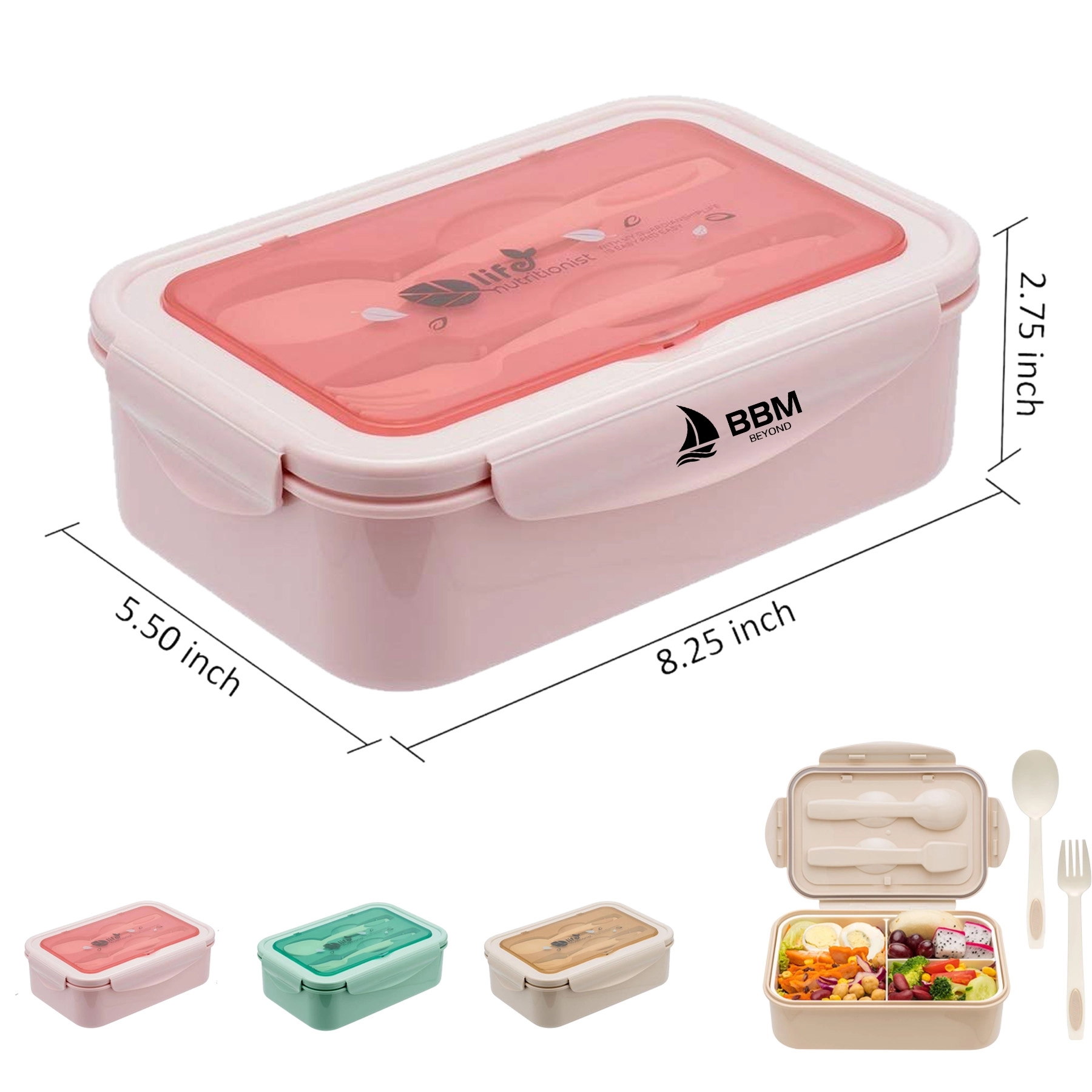 Bento Lunch Box with Tableware 2
