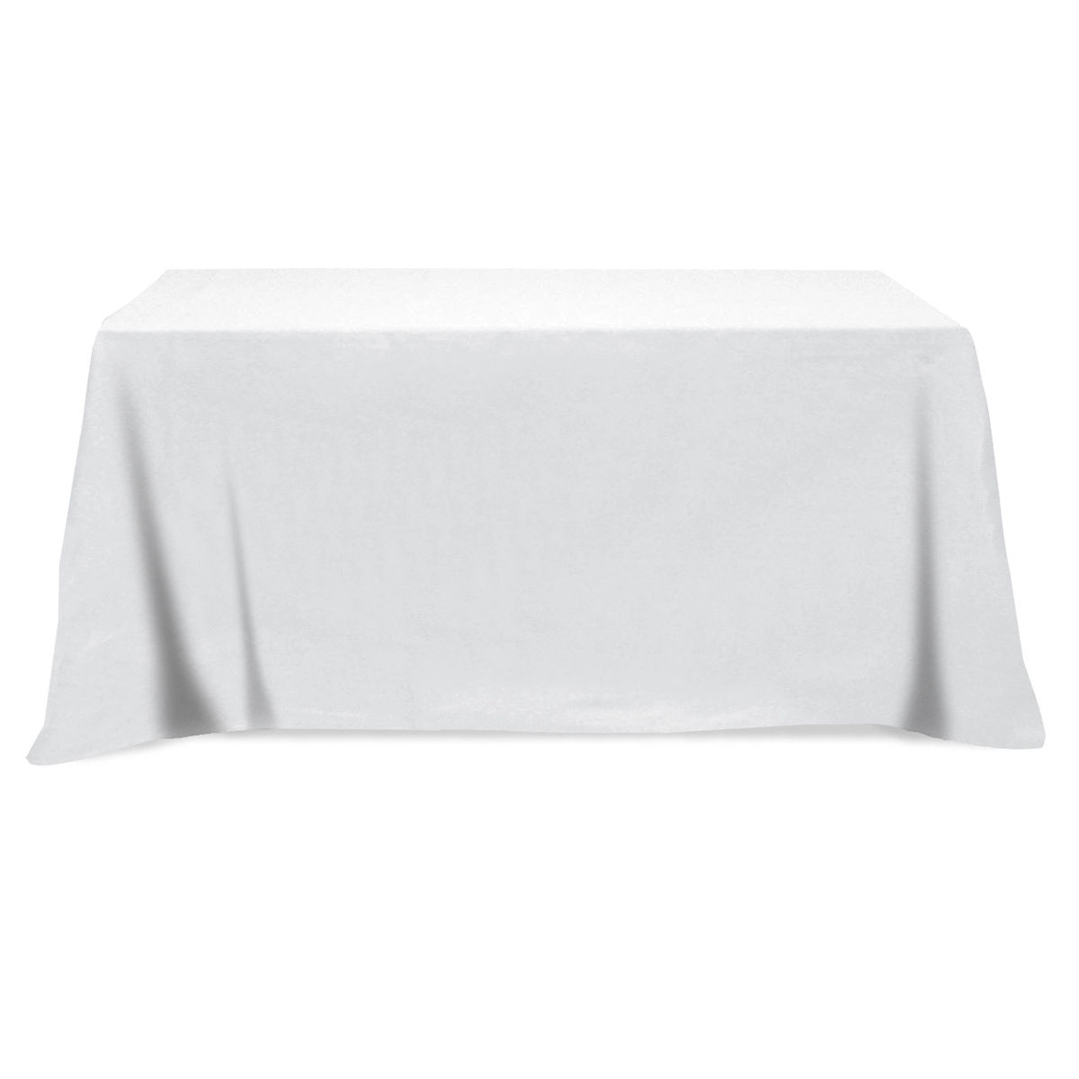 4-Sided Customized Throw Style Table Cover - 6' STANDARD TAB 3