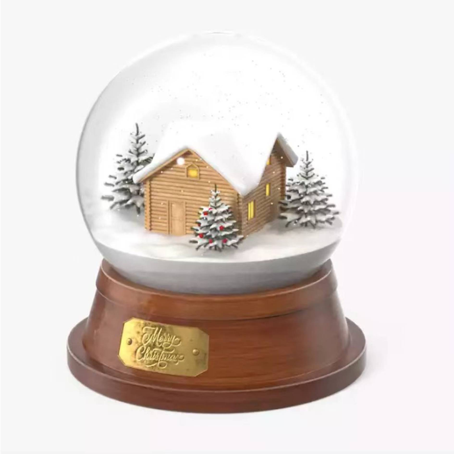 Custom Christmas Snow Globe 3