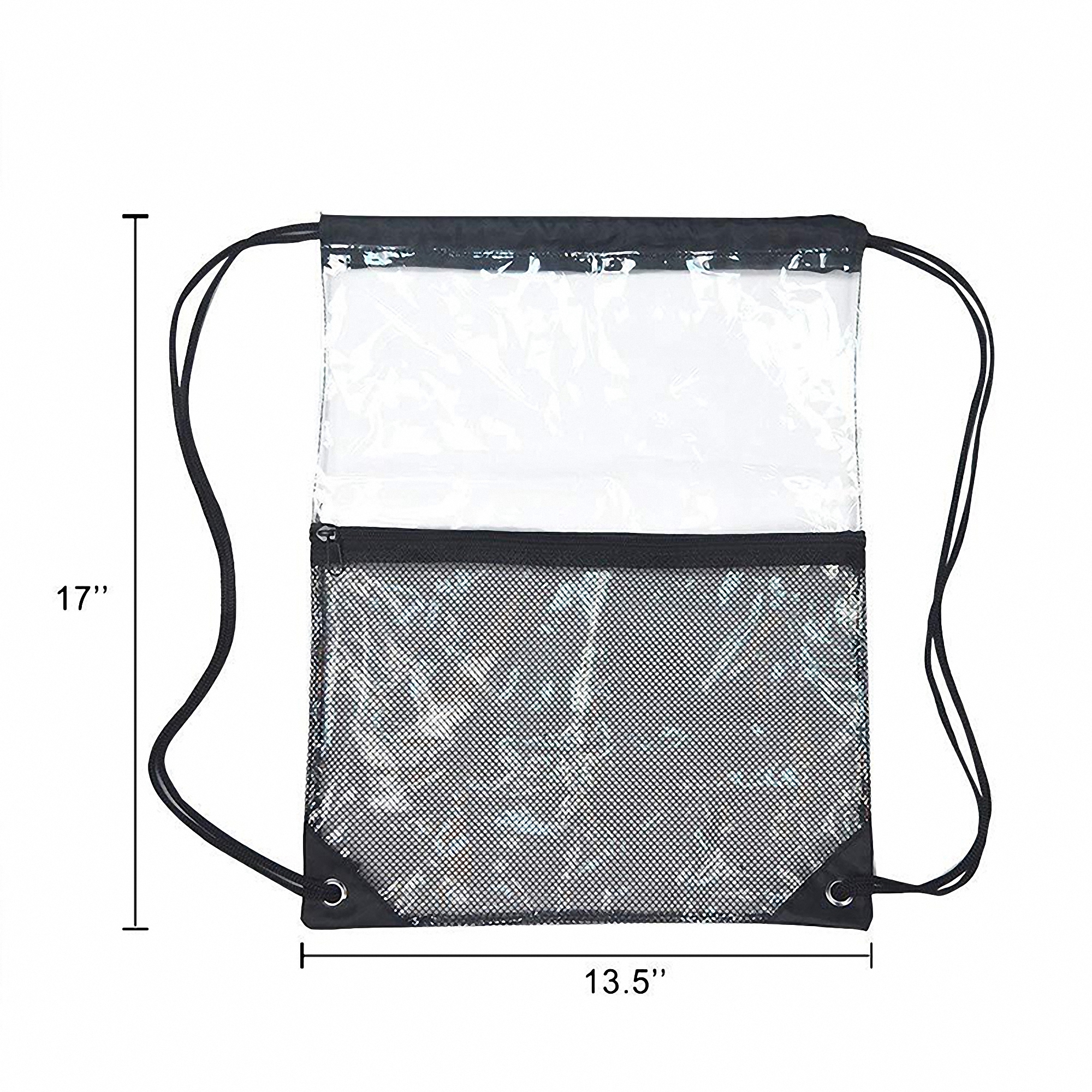 Waterproof Drawstring Backpack with Mesh Storage Pockets 2