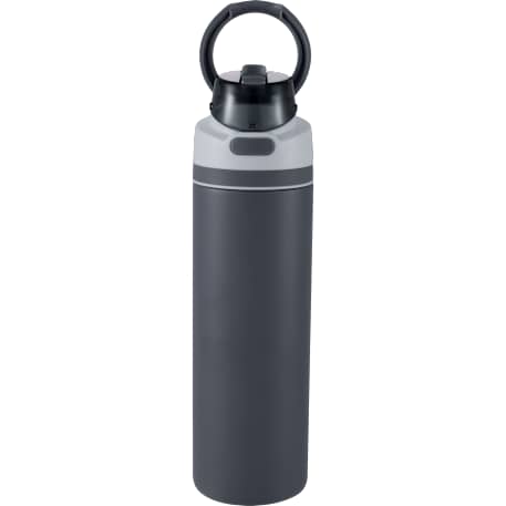 Elvin 28oz Recycled Stainless Flip Straw Bottle, custom water bottle with logo imprint 23