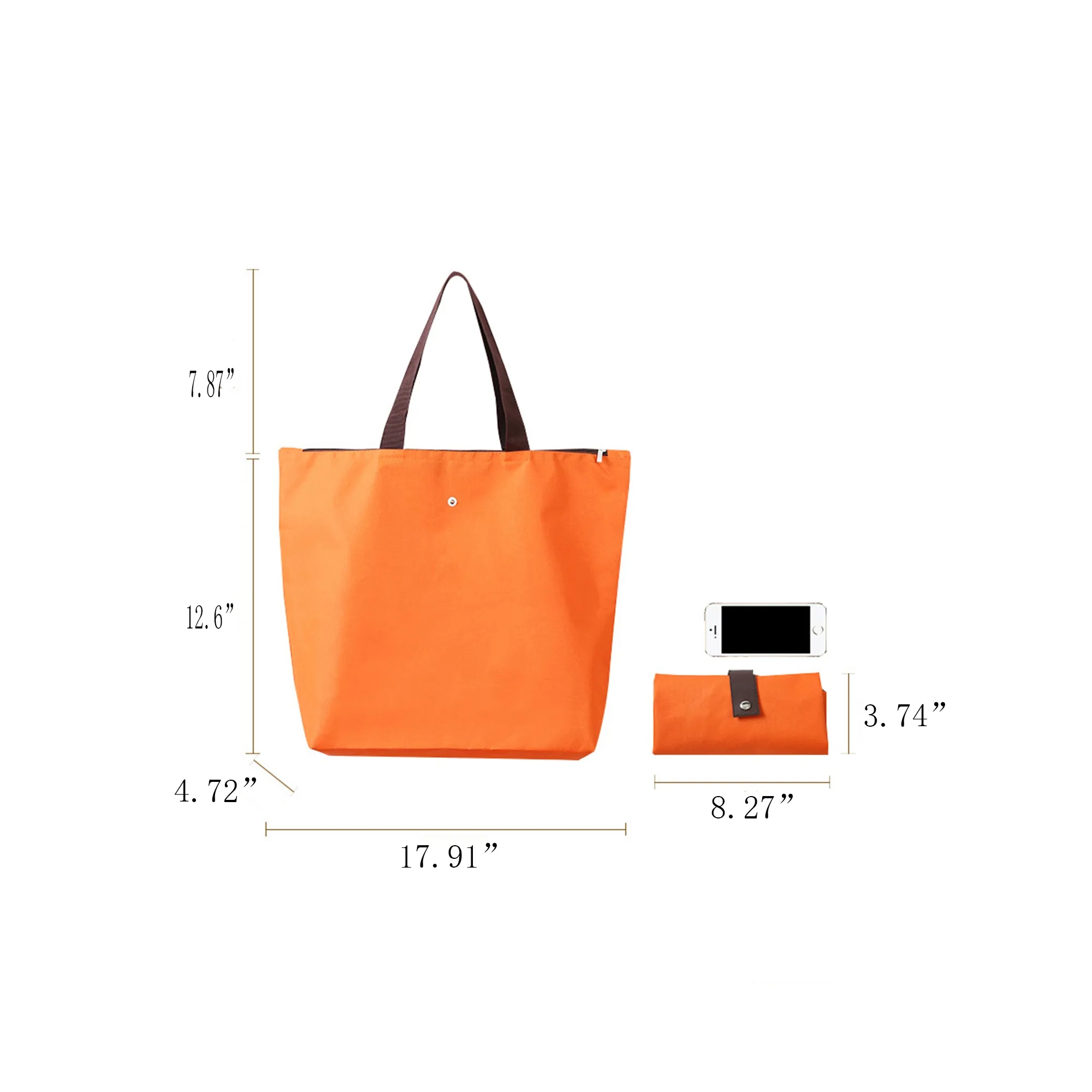 Waterproof Oxford Cloth Blank Folding Shopping Bag 4