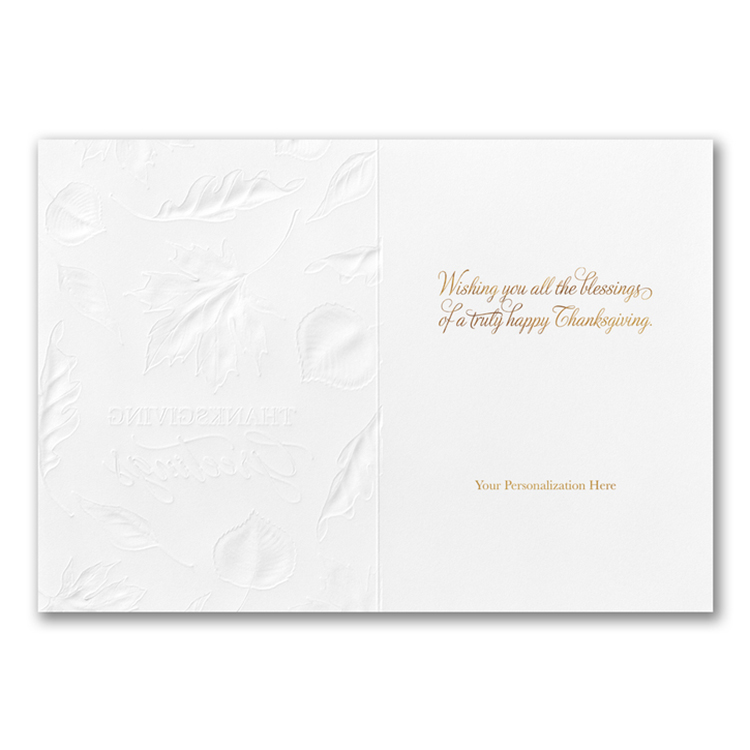 Pearlized Autumn Thanksgiving Card 2