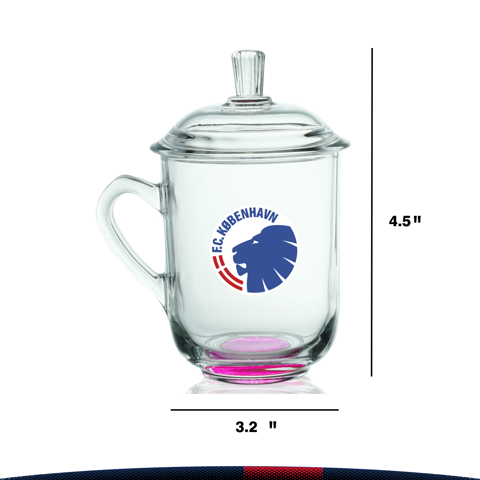 13 oz. Tea Glass with Lids 11