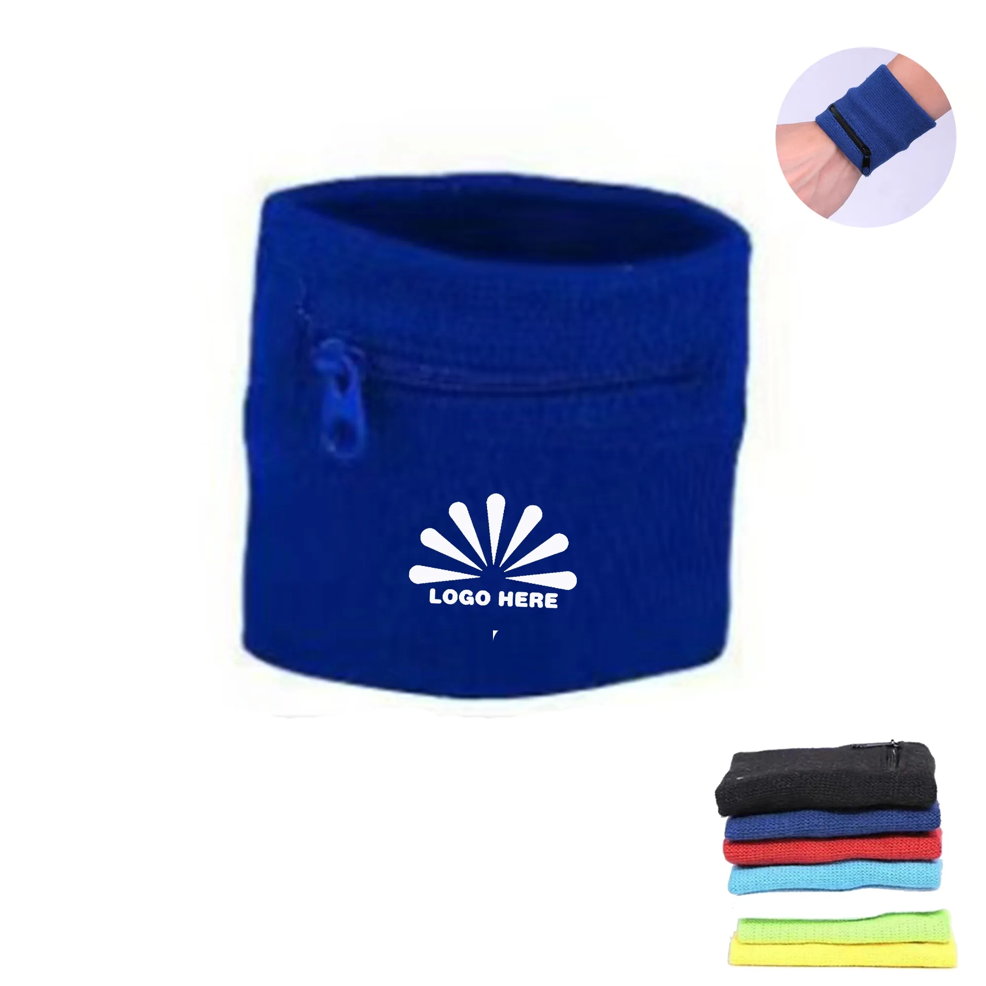 Sports Sweat-Absorbent Wrist Coin Purse Can Be Customized 2