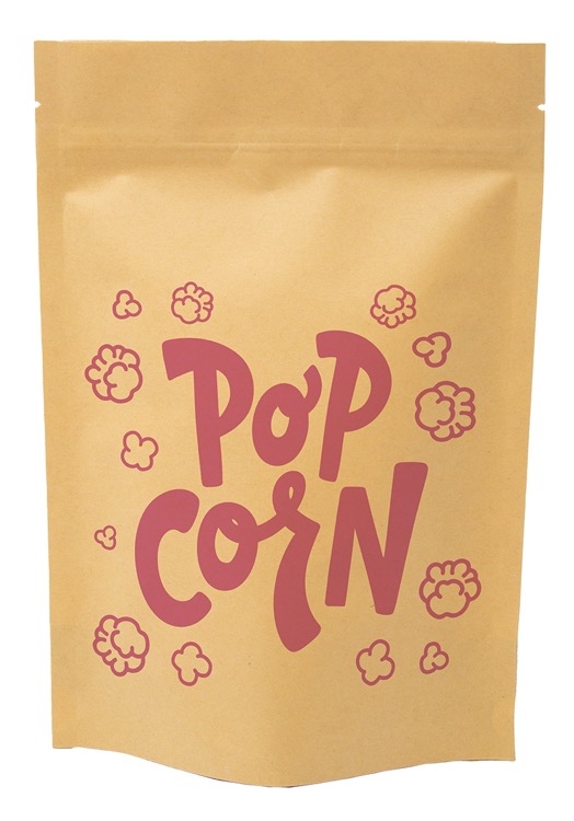 One Color Stand Up Kraft Barrier Pouch (6" W x 9" H x 3" D)