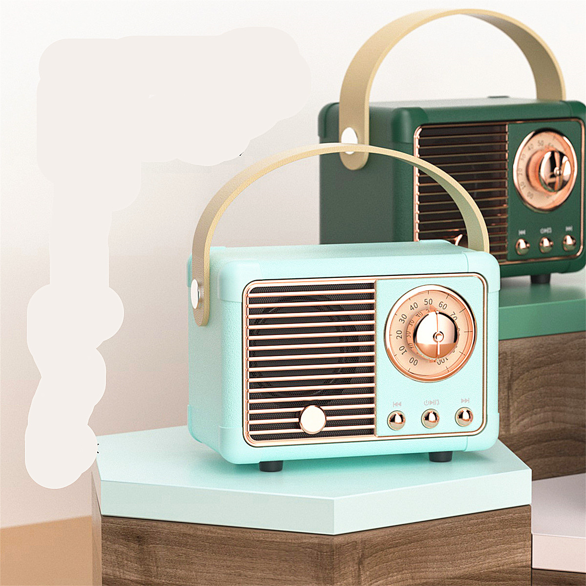 Wireless Mini Vintage Speaker with Rich Bass 3