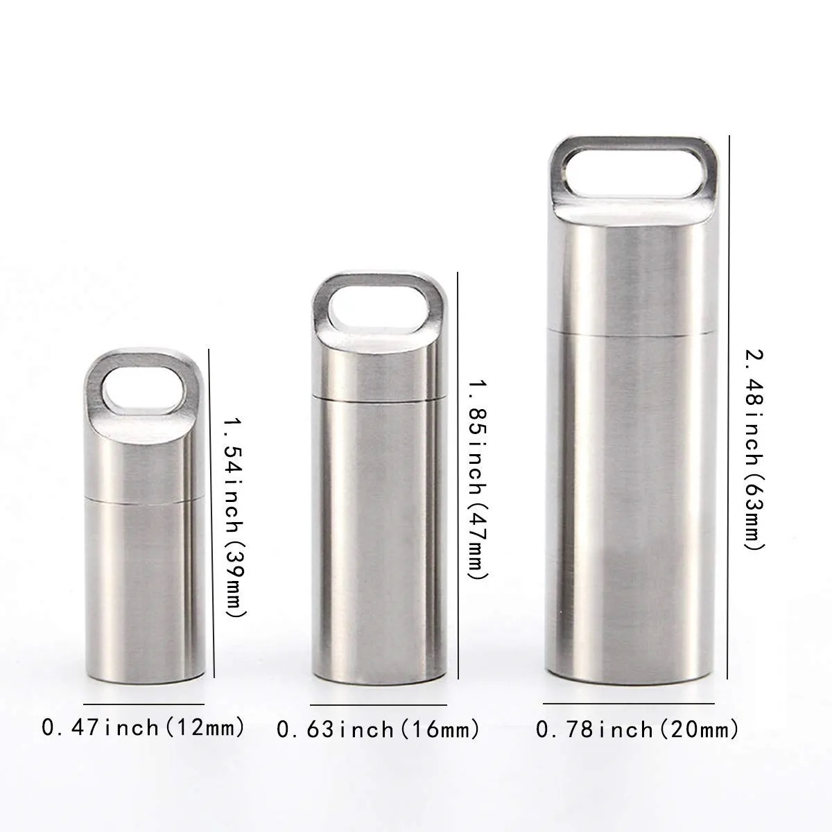 Medium Portable Keychain Pill Holder 2