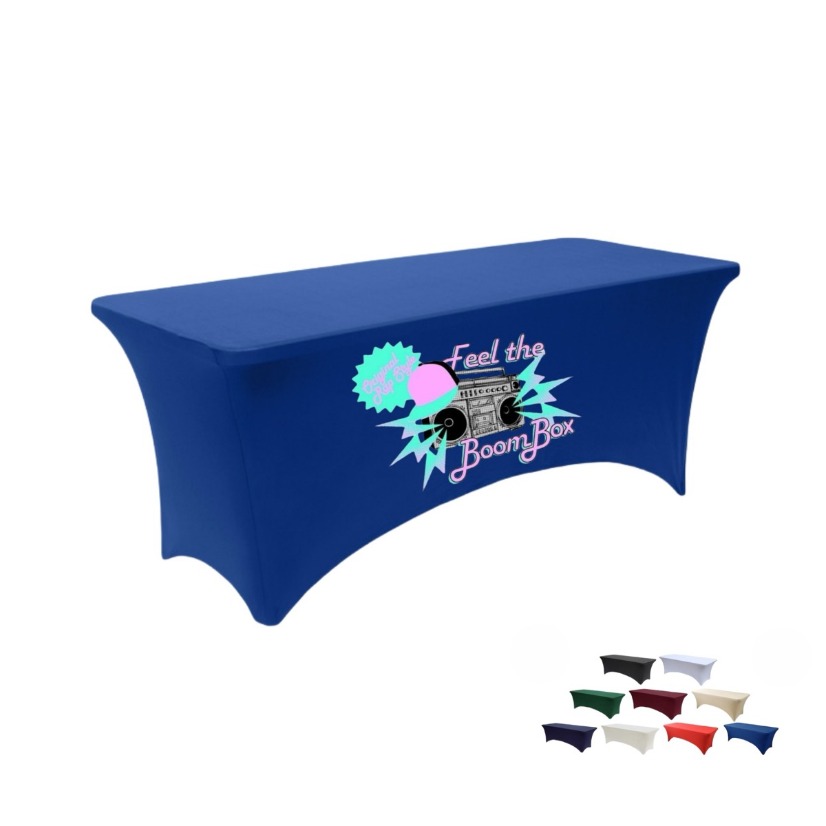 6'Spandex Fitted Stretch Table Cover 1