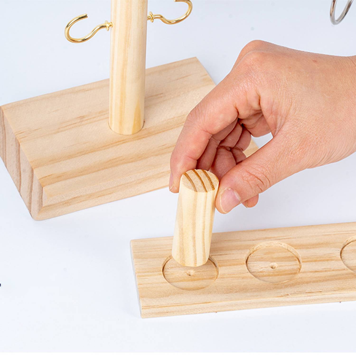 Pine Wood Ring Toss Game 8