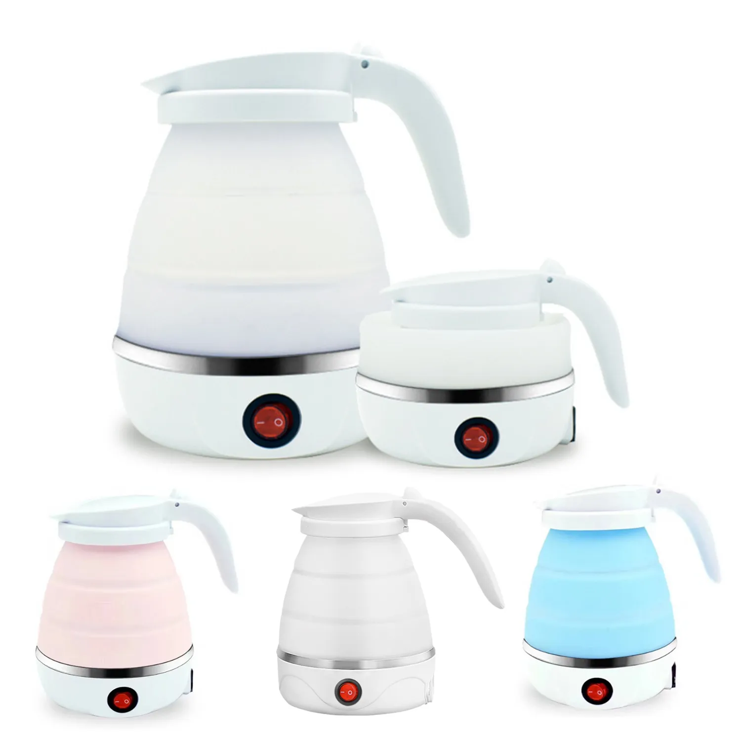 Portable Food Grade Silicone Foldable Electric Bottle 2